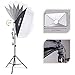 Andoer Softbox Photography Lighting Kit Studio Light, Bi-Color Dimmable 85W Soft Box Studio Output Lighting, with 3 Color Temperature Continuous Lighting Kit for Portrait Video,Advertising Shooting