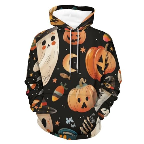 Sweatshirt Halloween mignon taille S pullover manches longues homme femme