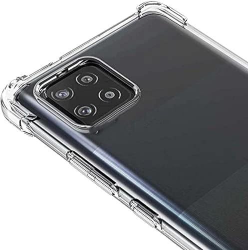 Image of BOXXO Flexible Back Cover for Samsung Galaxy A32 4G | Back Cover Transparent Clear Shockproof Case Four Corner Protection | Slim Protective Mobile Phone Cover for Samsung Galaxy A32 4G