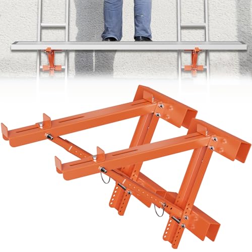 Heavy Duty Steel Ladder Jacks for Scaffolding (2-Pack)