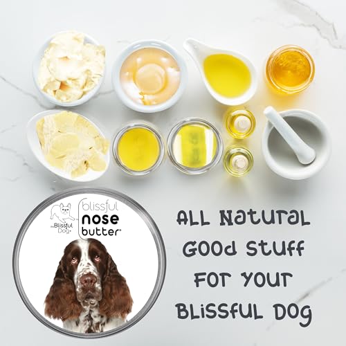 Image of The Blissful Dog Springer Spaniel Nose Butter, Versatile Dog Nose Balm for Dry Nose, Handcrafted Nose Moisturizer, Easy-to-Apply Dog Essentials, Unscented, 8 oz.