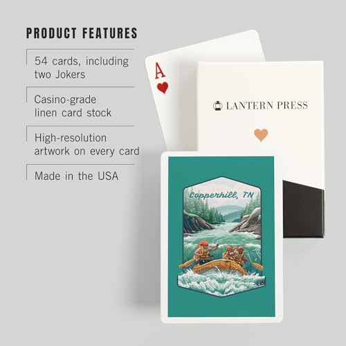 Lantern Press Copperhill Tennessee baraja poker 52 cartas miniatura 3