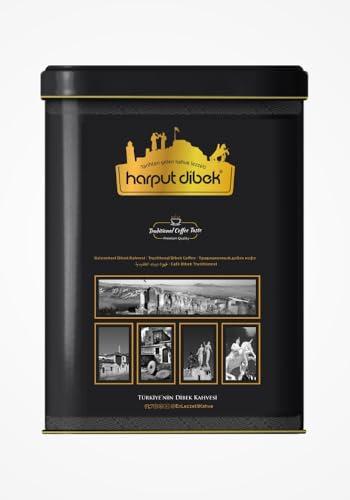 Uzman Harput Dibek Café 500 g Original Turco Dibek Mocha Aromático y Finamente Molido Con Cuchara Medidora Calidad Premium de Turquía para un auténtico disfrute del café oriental