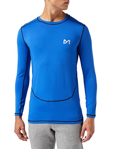 MEETYOO Maglietta Compressione Uomo, Maglie Maniche Lunghe T Shirt Sportiva per Corsa Ciclismo Fitness