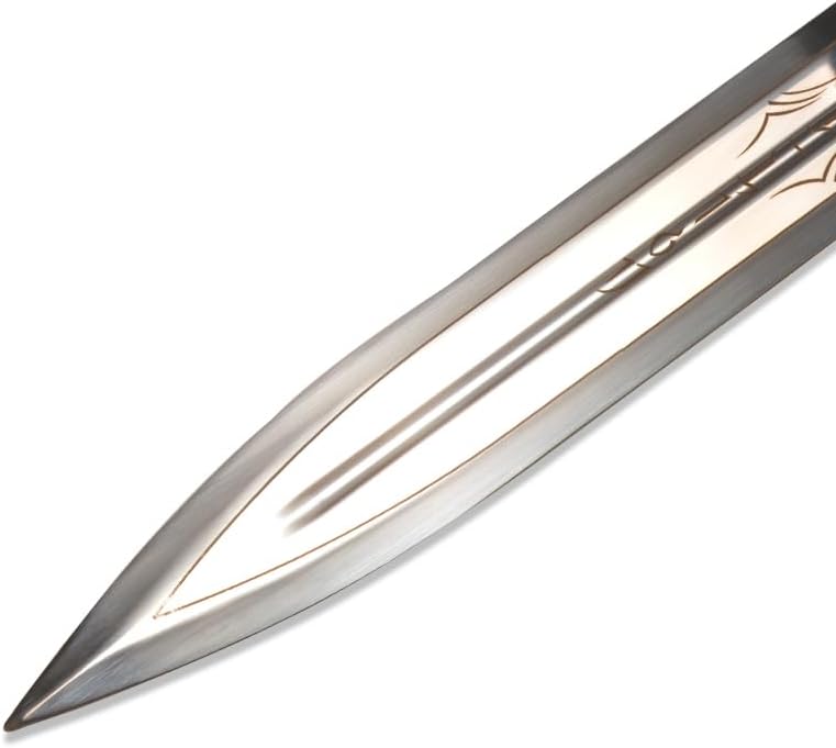 Sword fort 46.5 inch Stainless Steel King Ryan Lion Sword Vintage Martial Arts Sword with Hanging Plate Lion Head Relief Craft, Suitable for Cosplay, Collection, Decoration and Gift - Image 5