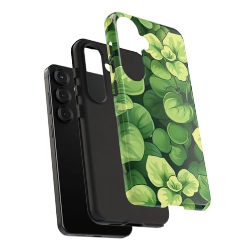 Coque Luxe Samsung S25 Motif Microgreens Vert Brillant Haute Finition - 4