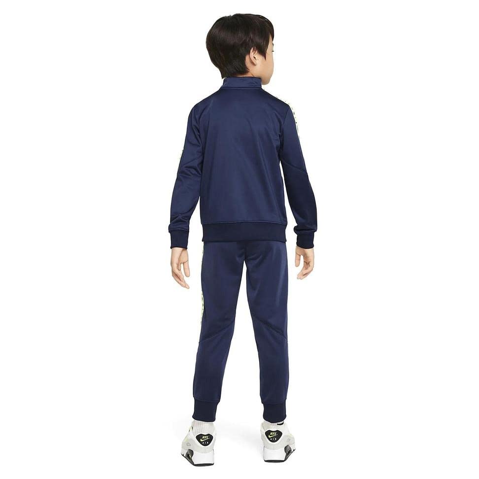 Nike Little Boys Futura Taping Full Zip Tricot Jacket & Pants 2 Piece Set (N(86K083-U90P/V, 7 Years)2