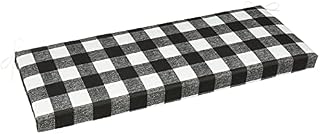 Pillow Perfect Anderson Sitzbank/Schaukel-Auflage für drinnen und draußen, matt, Schwarz, 1 Stück