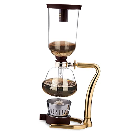 JRZTC Molinillo de café de preparación Completamente automática, cafetera de sifón, café de 3 Tazas, cafetera casera… - Imagen 3