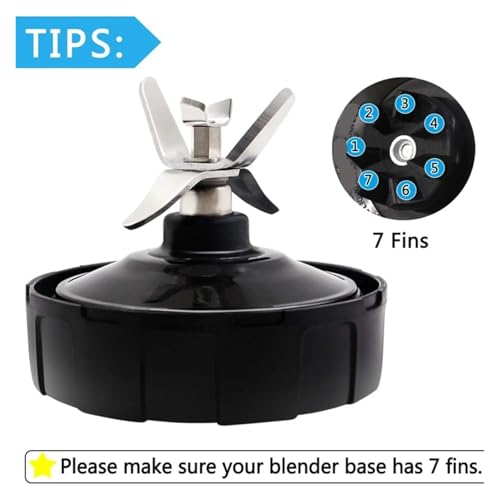 Lame extracteur en acier robuste compatible blender Nutri Ninja
