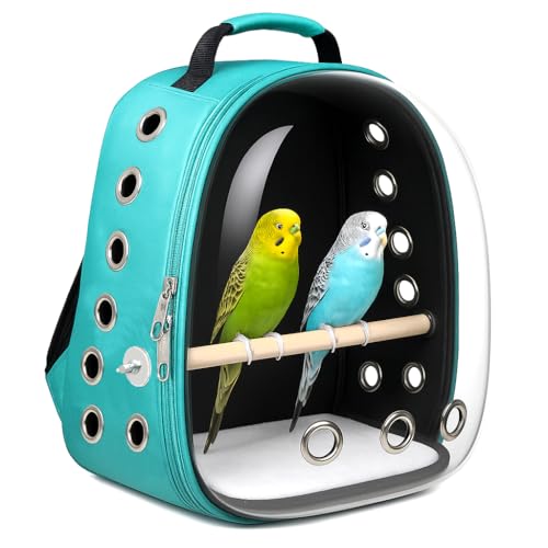 Buraq Pets Bird Carrier Backpack Airline Approved Transparent for...