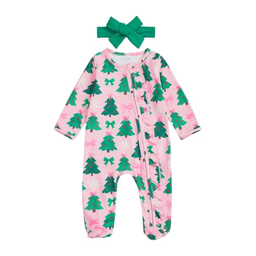Image of Kuriozud Newborn Infant Unisex Baby Boy Girl Button Solid Romper Bodysuit One Piece Jumpsuit Outfits Clothes | Newborn Baby Girl Sleeper for Daily, Brithday, Halloween, Christmas, New Years, Valentines, St. Patrick's Day, Easter 0-9M