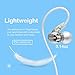 ROCUSO Noise-Isolating Musician's in Ear Monitor, Wired Over Ear Stereo Bass Headphones with Microphone, Waterproof Sport Earbuds for Running, Jogging, Gym, Clear