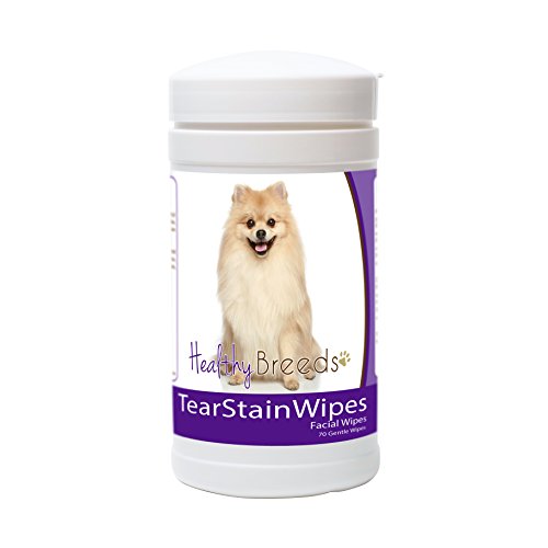 Image of Healthy Breeds Pomeranian Tear Stain Wipes 70 Count