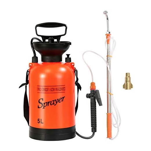 CLICIC 1.3 Gallon Pressure Sprayer Lawn Yard and Garden Sprayer, with 2 Kinds of Sprinkling Modes, Spray 16.4 Feet