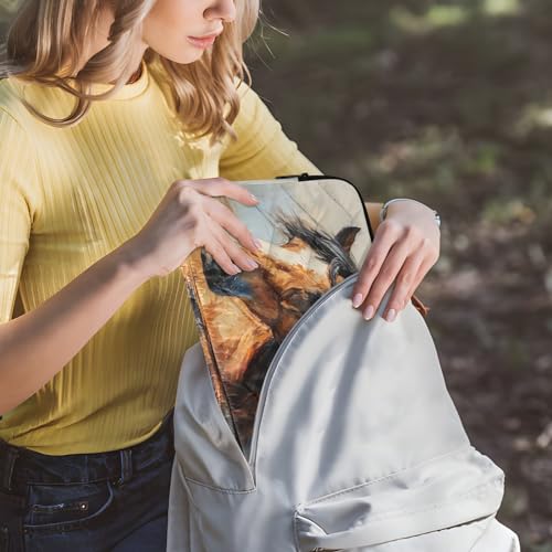 Funda para portátil 13-14 pulgadas impermeable con diseño de caballo miniatura 6