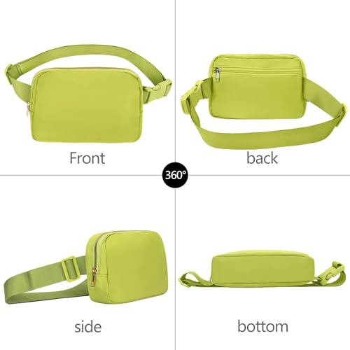 Image of VOROLO Fanny Pack For Women And Men Crossbody Bag Belt Bag Grass Green