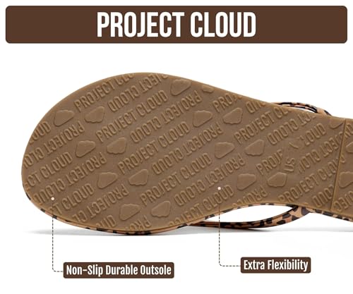 Image of Project Cloud Flip Flops for Women Footwear- Lightweight and Memory Foam Insole Sandals for Women 2026 - Durable Non-Slip Beach Essentials Flats for Women Sandals (Foundations)