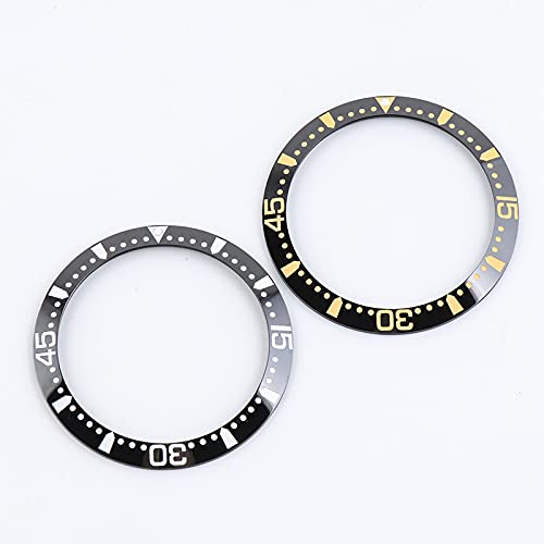 Horlogekastring, Wkładka ceramiczna do zegarka 39mm-41mm Wielokolorowy dodatek do zegarka męskiego
