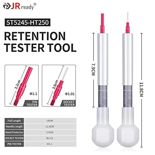 Image of JRready ST5245-HT250 Electrical Tension Test Tools,20# Socket and Pin Tester Tips Work with The HT250-4 Adjustable Retention Dynamometer Tool Set in Electrical System Tools(RED)