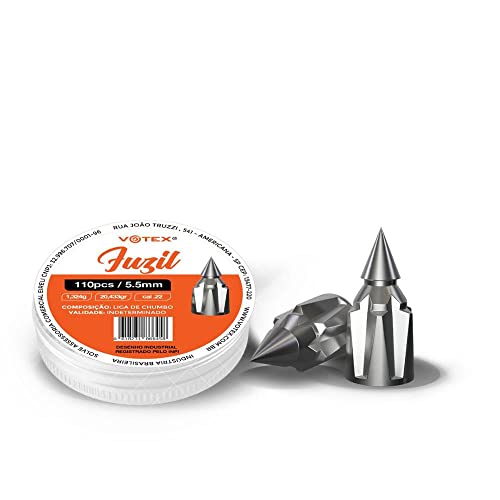 Chumbinho Fuzil 5.5mm 1,324g 110 Unidades - Votex