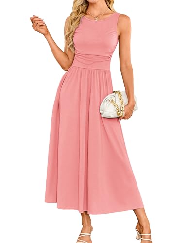 Image of GRACE KARIN Women's Summer Maxi Dresses 2025 Soft Formal Wedding Guest Dress with Pocket
