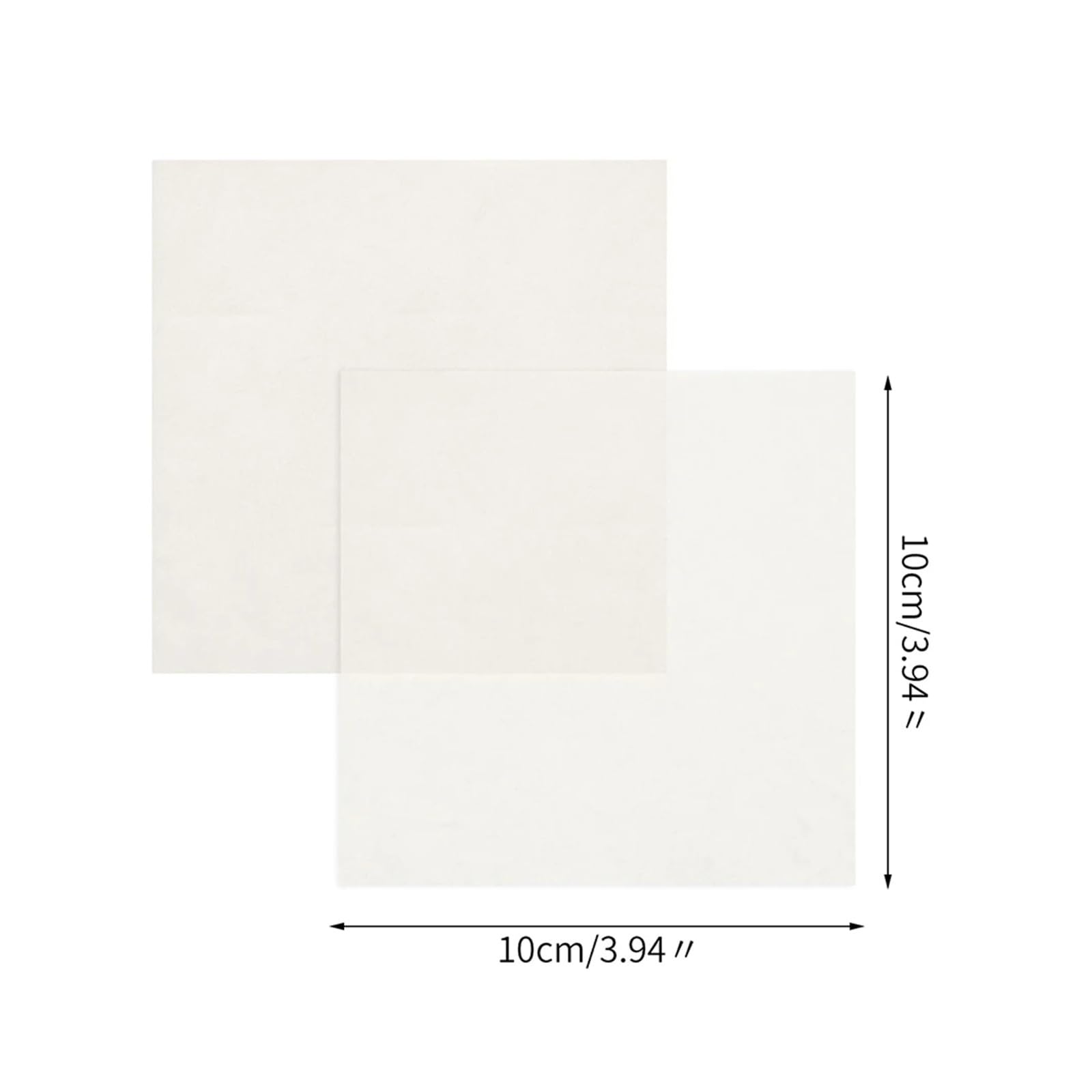 500 Uds. De papel for hornear pergamino, hojas cuadradas antiadherentes de 4x4 pulgadas
