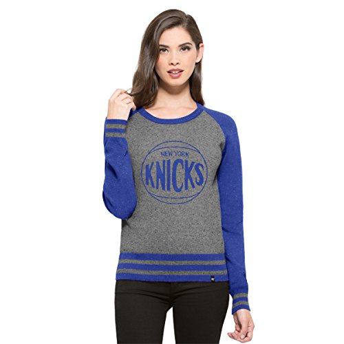 NBA New York Knicks Women's '47 Neps Pullover Sweater, Medium, Slate Grey Neps