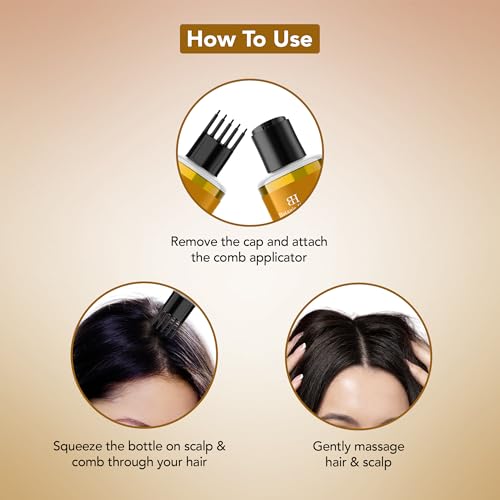 Image of Botanic Hearth Batana Caffeine Hair Oil with Almond - 150ml - Nourishing & Strengthening Hair Treatment, Promotes Healthy Hair Growth, Enhances Shine & Moisture