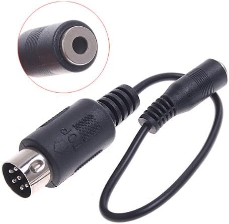 Close-up of 5-pin DIN adapter cable