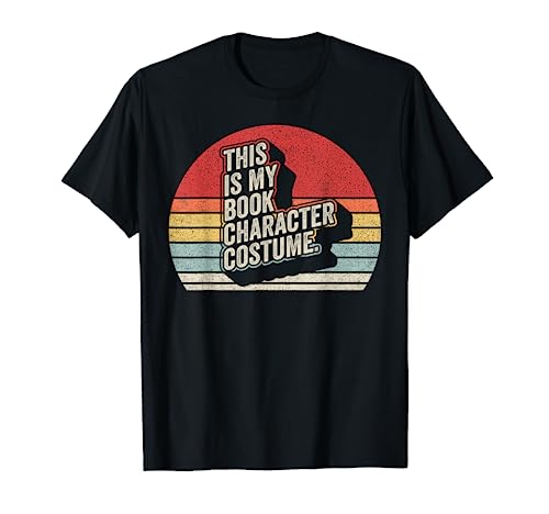 Vintage This is My Book Character Costume Funny Halloween T-Shirt