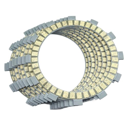 Kit de Placa de Disco de fricción de Embrague de Fibra, 7 Piezas, Compatible con KX125 1985–1992 KDX200 C1–C3 E1–E5 1986–1993