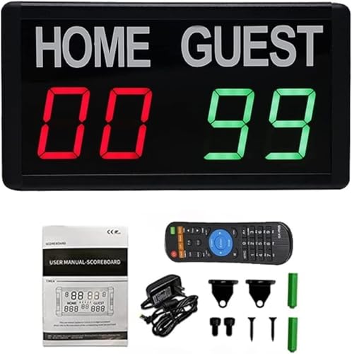 Marcador electrónico digital portátil para tenis de mesa baloncesto miniatura 6