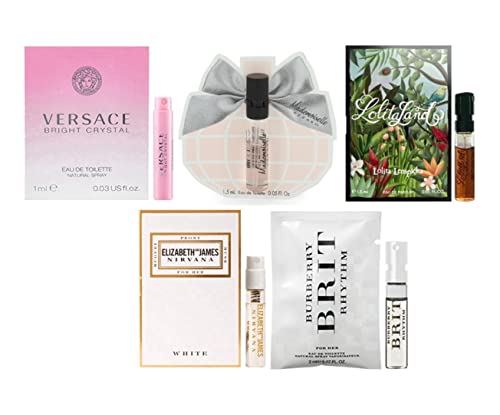 Women's Fragrance Samples Set Of 5 - Lot Of 5 High End Perfume Vials #TOP1