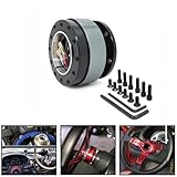 MeevrgR 6-Bolt Steering Wheel Quick Release Hub – For Racing & Off-Road Use Only, Compatible with Kits (6x70mm PCD), Titanium Finish(Titanium) - Image 2