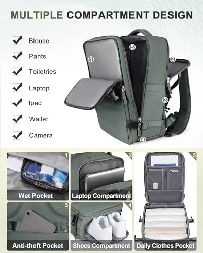 Image of Backpack For Women Men Travel Bag Watreproof Hiking Backpack College Laptop Backpack