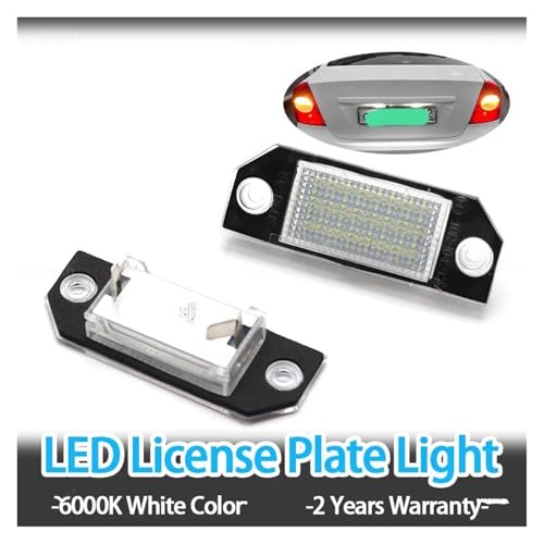 Luces traseras de matrícula LED Canbus para Ford Focus 2 y C-MAX sin error de bombilla fundida 4