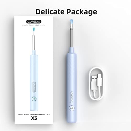 Ear Wax Removal, Bebird Ear Wax Removal Tool Kit With 300W Pixel Ear Camera Otoscope, Ear Cleaner With 2 Food-Graded Silicone Ear Spoon, Visible Earwax Removal Kit, Micro Ear Scope For Ear Pick, Blue #TOP6