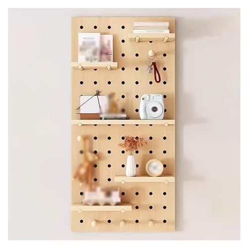 Genérico Estante de Pared para Herramientas, Panel Perforado para Garaje, Almacenamiento de Brocas, Juego de Llaves, Soportes, Panel Perforado de Madera, Kit de Panel Perforado, Organizador de Pared