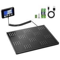 RAOYAN Paketwaage 300kg Plattformwaage 20g Genauigkeit Briefwaage, Kofferwaage für Pakete/Lager/Gepäck,Paketwaage mit LCD/Hold/Tara Funktion, Batterien&Typ-C