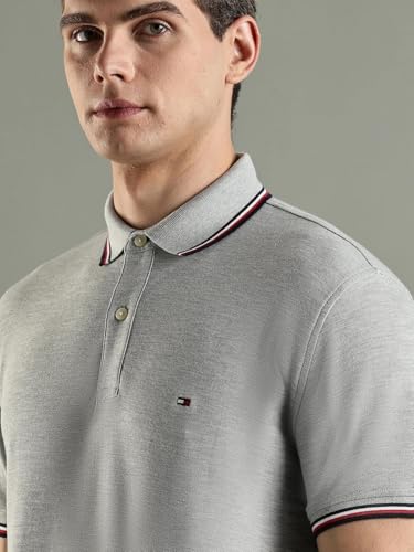Image of Tommy Hilfiger Men Polo Cotton Regular Fit Shirt
