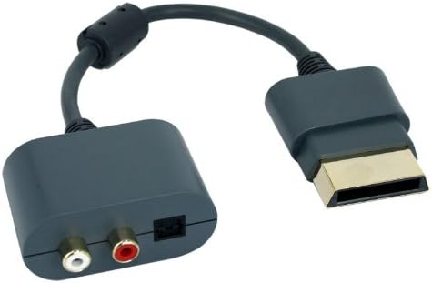 Optical Audio Adapter HDMI AV Cable for Microsoft Xbox 360, Gray