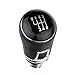 Produktbild L&P A268-3 Schalthebel Hebel Schaltknauf Schwarz 6 Gang 12mm kompatibel mit VW Golf 2 3 5 6 7 Passat 3B B5 3C B6 B7 VW Polo 6N 9N 6R PU Knauf Schaltknopf Plug Play Ersatzteil 3C0711113