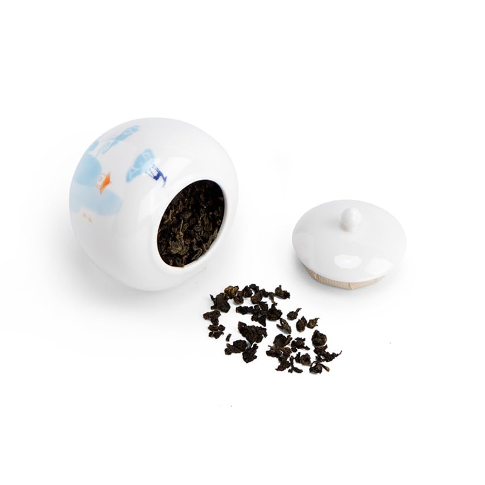 Bocal à café en vrac en céramique scellée - Petit pot de rangement portable pour la maison, la cuisine, le comptoir