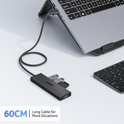 image for Acer USB Hub 4 Ports, Multiple USB 3.0 Hub, USBA Splitter for Laptop w