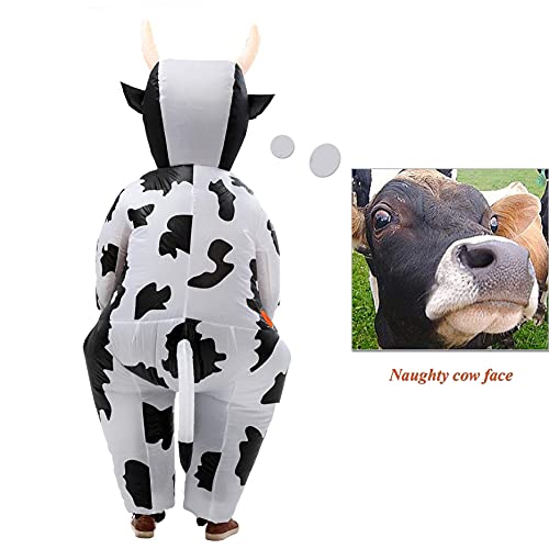 LUVSHINE Opblaasbaar koeienkostuum voor volwassenen, schattig opblaasbaar kostuum voor feestjes, cadeau - Image 4