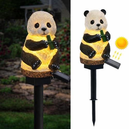 CBK Panda Garden Solar Lights Outdoor Cute Bird LED Decorative Waterproof Garden Stake Lights, Lawn Lamp Light for Garden, Balcony, Patio, Yard Landscape Lighting