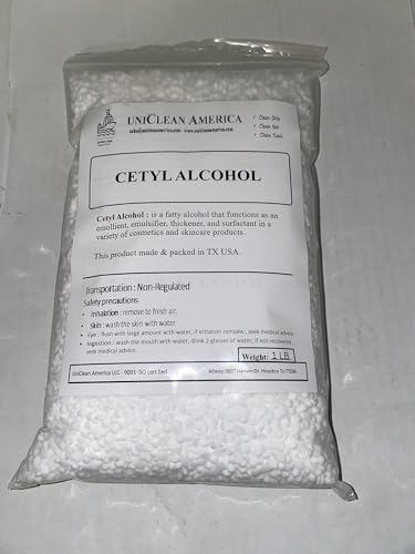 Cetyl Alcohol - High Purity - for Industrial & Beauty Use – Made in USA – Weight 5lb