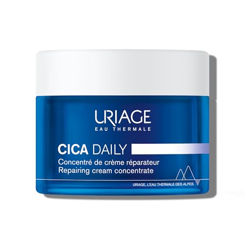 Uriage Cica-Daily Crema Concentrada reparadora con Centella Asiática, ácido hialurónico y vitamina B5 – repara e hidrata en 1 aplicación – 96% ingredientes de origen natural – 40 ml