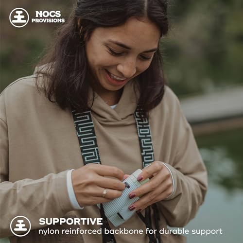 Image of Nocs Provisions Woven Tapestry Strap, Binocular & Camera Reinforced Universal Wide Shoulder & Neck Strap for Men & Women